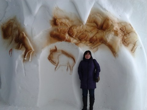 Cave Painting at Ice Hotel