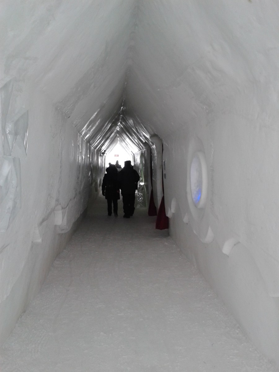 Ice Hotel corridor