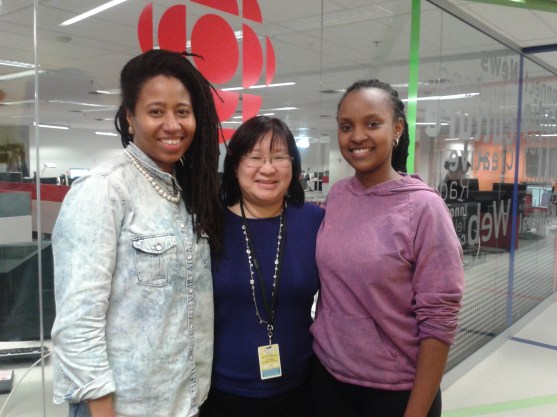 Producer Nantali Indongo, me and Melissa Fundira